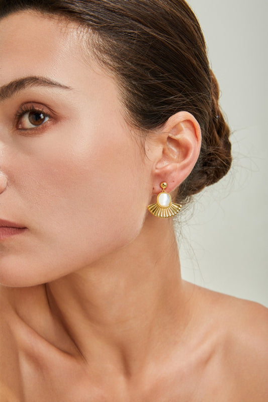 Lunar Radiance Pearl Earrings