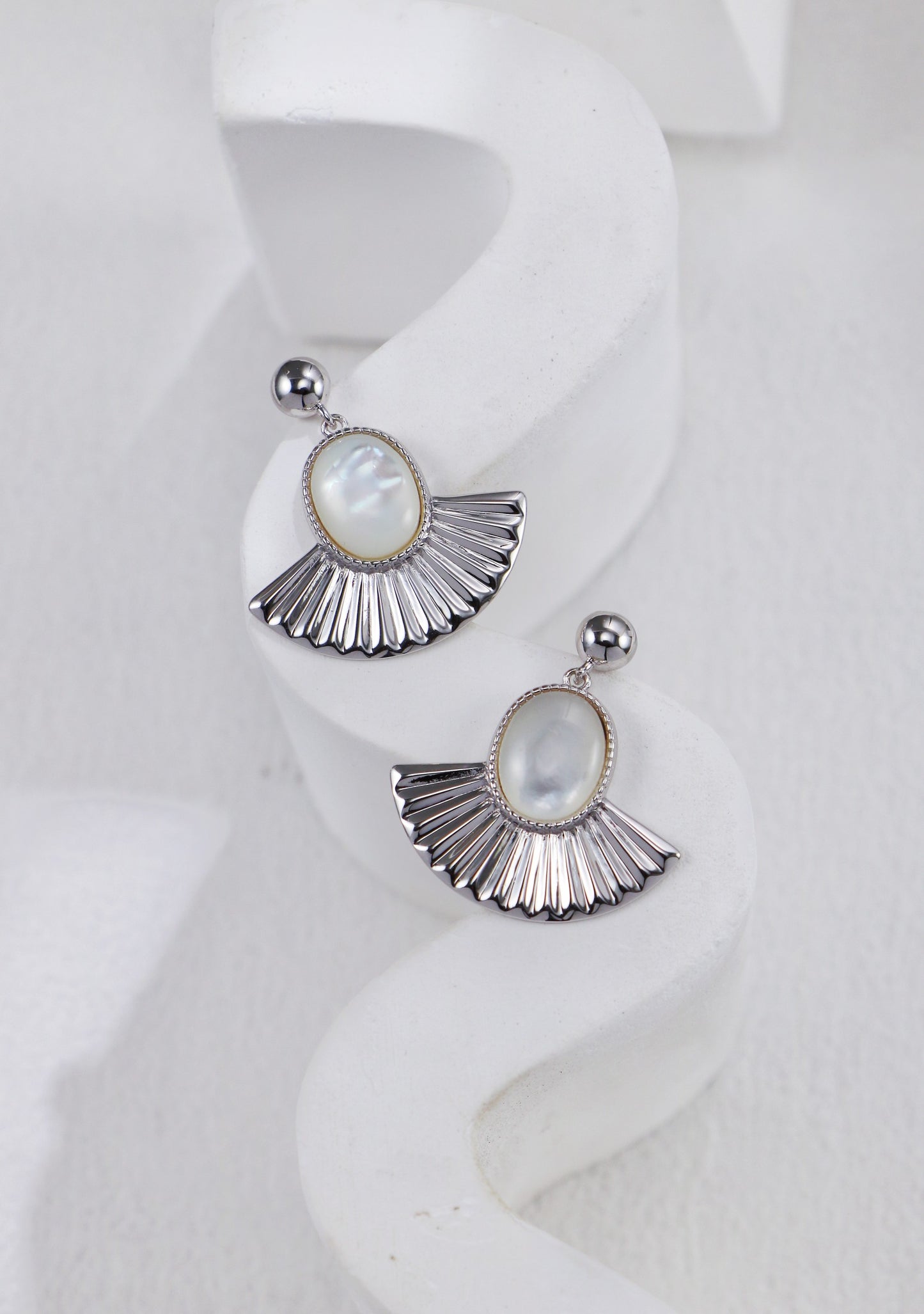 Lunar Radiance Pearl Earrings
