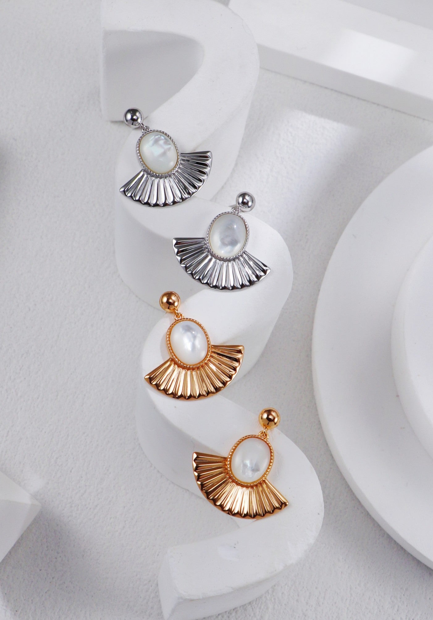 Lunar Radiance Pearl Earrings