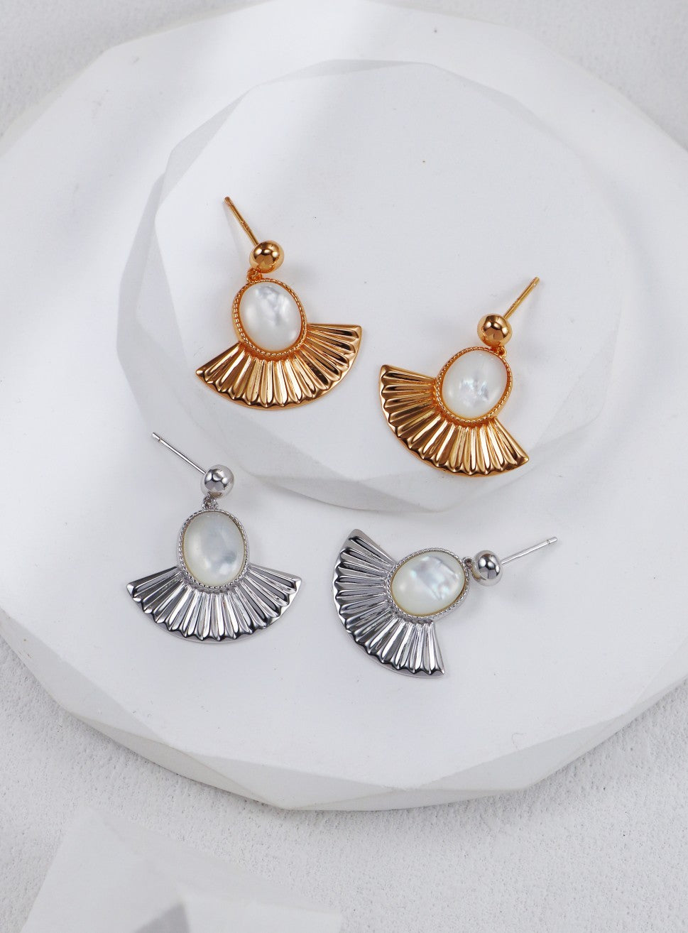 Lunar Radiance Pearl Earrings