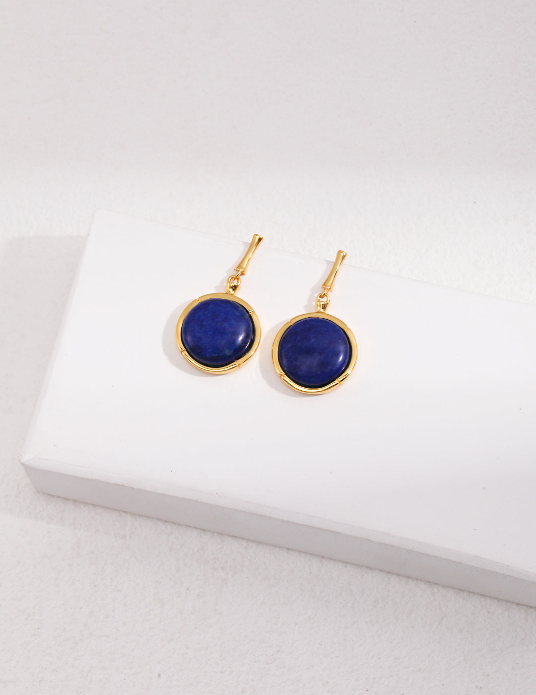 Bold Blue Stone Earrings | Petite Secret Jewellery
