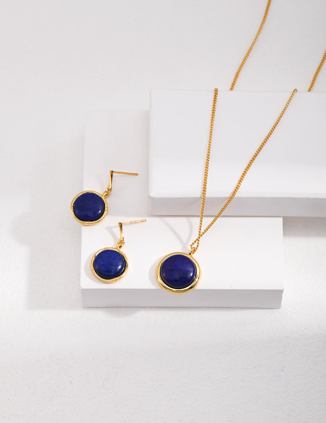 Bold Blue Stone Earrings | Petite Secret Jewellery