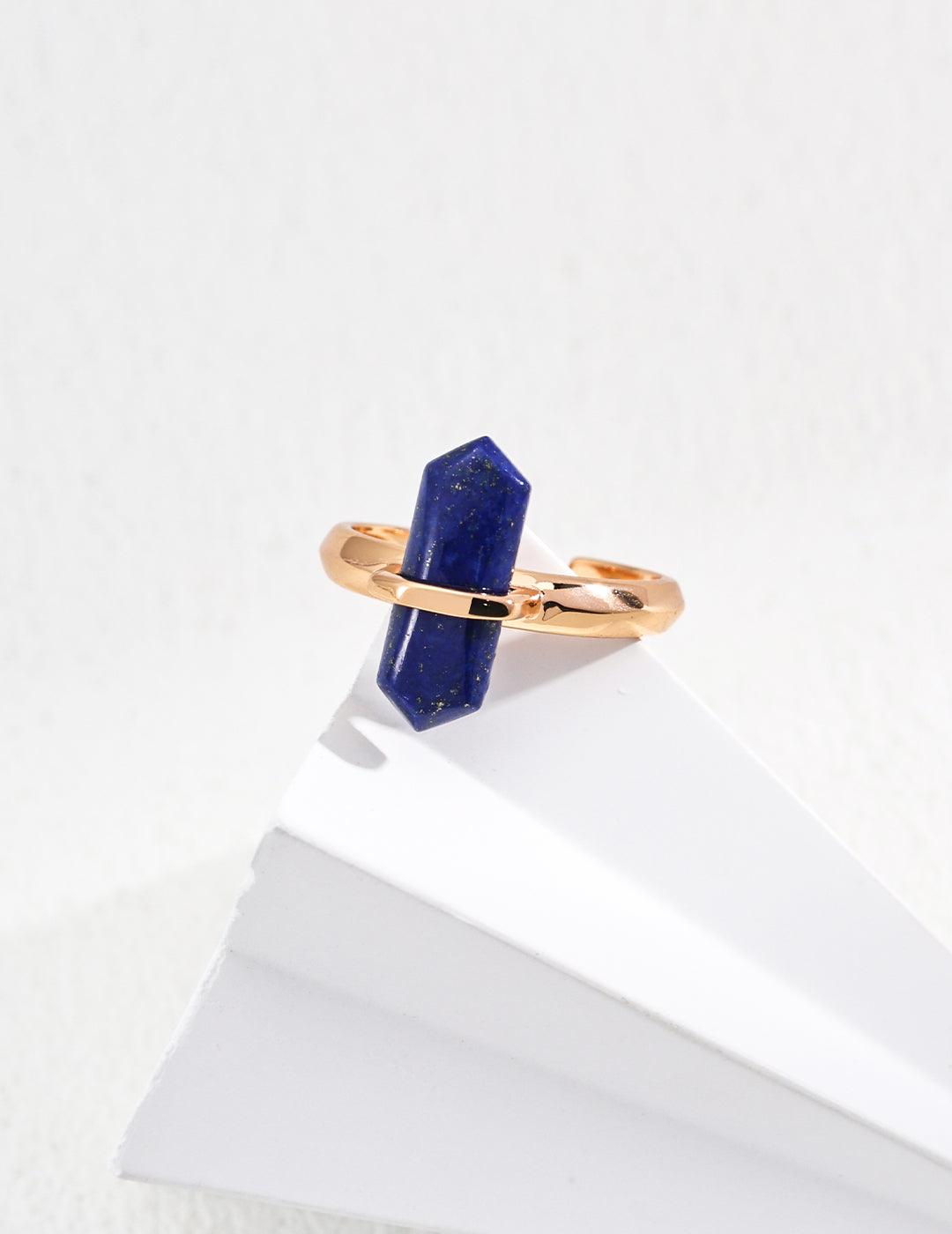 Celestial Lapis Lazuli Ring - Petite Secret Jewellery