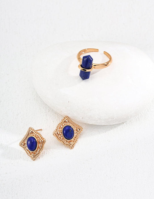Celestial Lapis Lazuli Ring - Petite Secret Jewellery