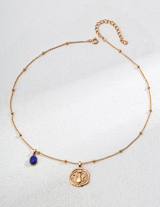 Golden Medallion Necklace | Petite Secret Jewellery - Petite Secret Jewellery