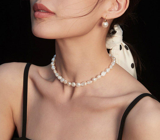 Timeless Baroque Pearl Necklace - Petite Secret Jewellery