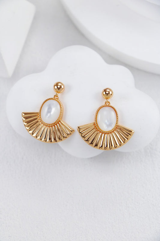 Lunar Radiance Pearl Earrings