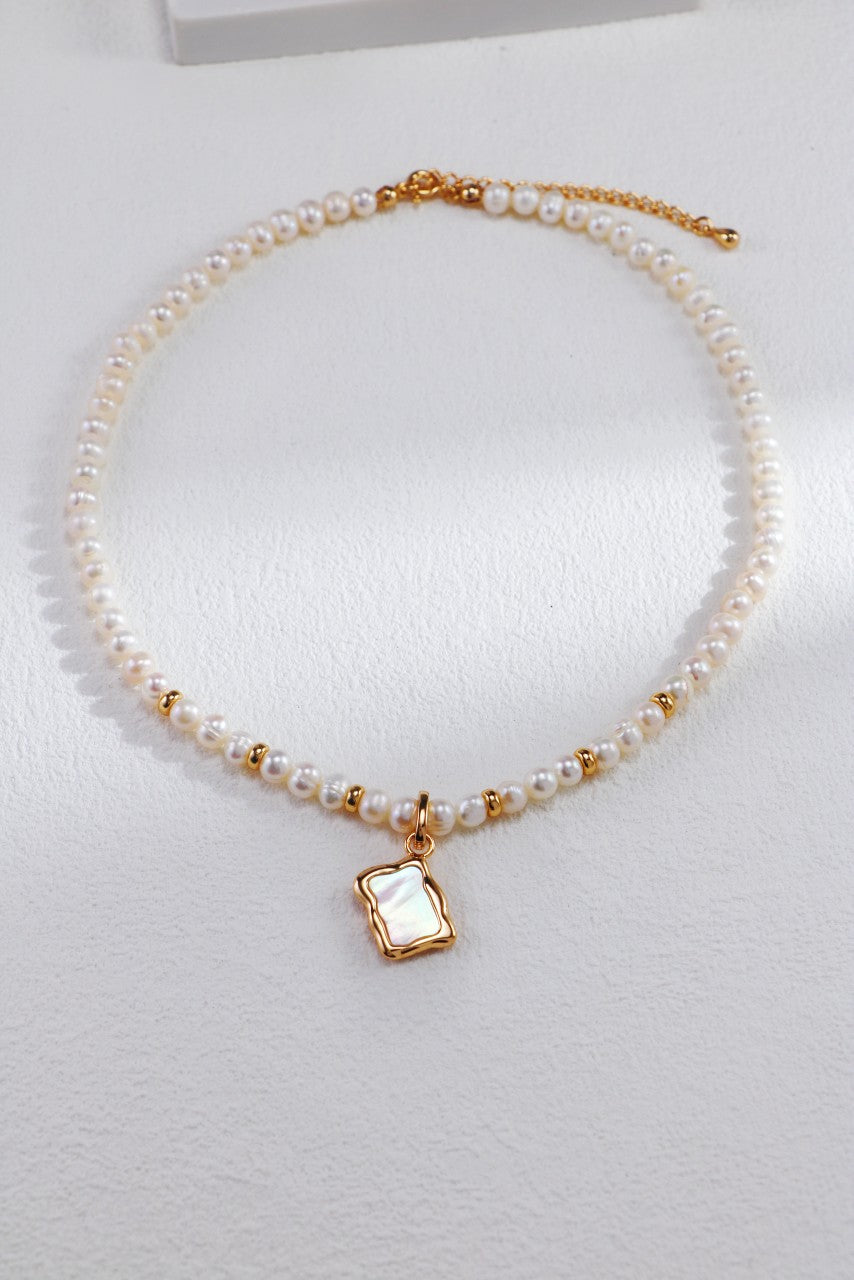 Elegant Pearl Pendant Necklace - Petite Secret Jewellery