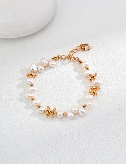 Golden Accents Freshwater Pearl Bracelet - Petite Secret Jewellery