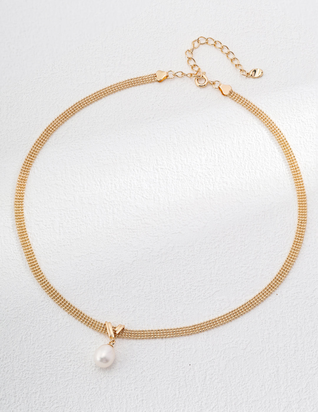 Golden Pearl Choker Necklace - Petite Secret Jewellery