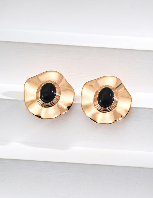 Golden Petal Earrings | Petite Secret Jewellery - Petite Secret Jewellery