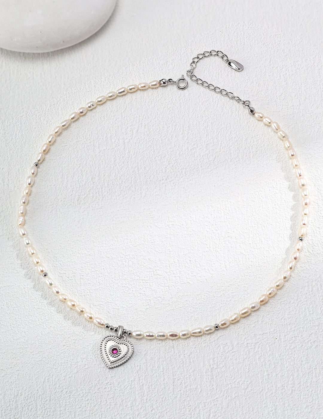 Heart of Elegance Pearl Necklace | Petite Secret Jewellery - Petite Secret Jewellery