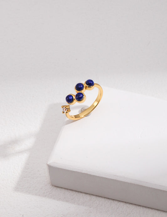 Lapis Lazuli Cluster Ring | Petite Secret Jewellery - Petite Secret Jewellery