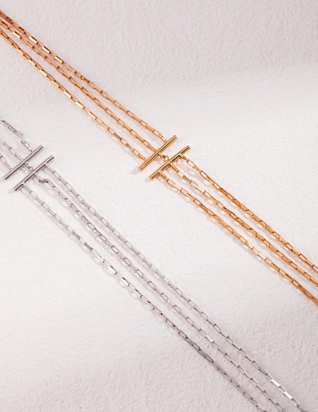 Layered Gold Chain Necklace - Petite Secret Jewellery