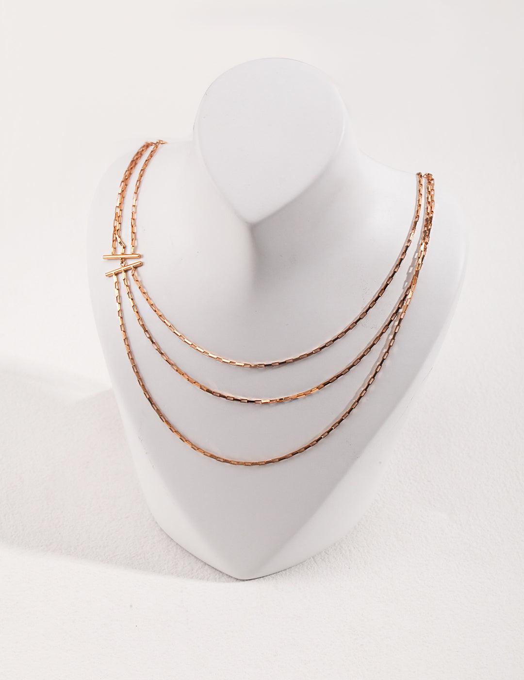 Layered Gold Chain Necklace - Petite Secret Jewellery