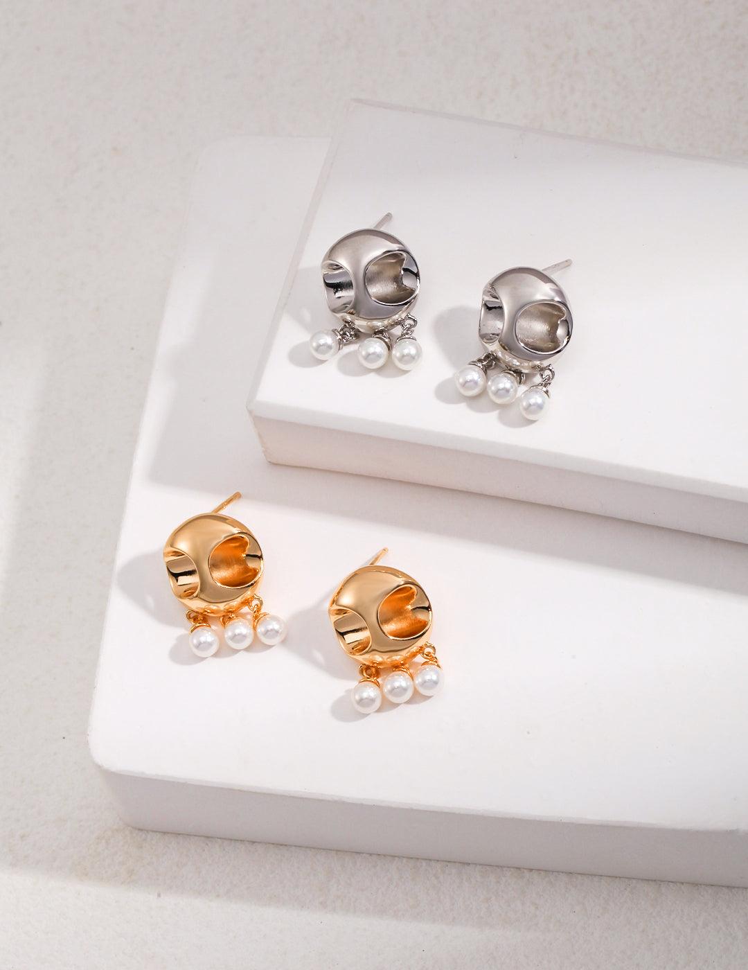 Luna Pearl Drop Earrings - Petite Secret Jewellery
