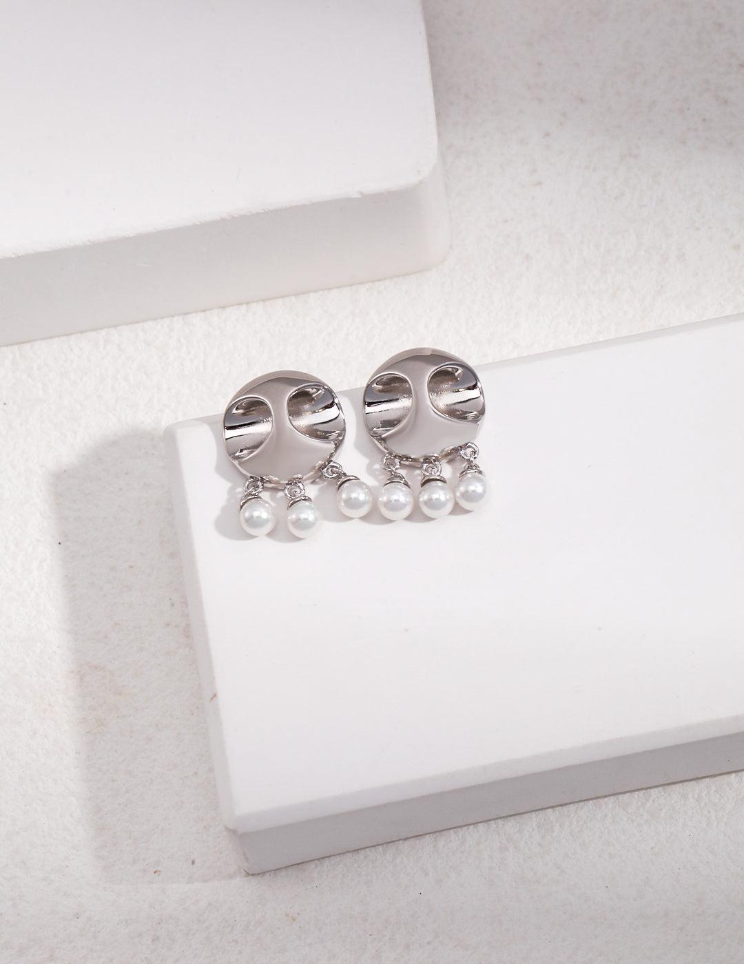 Luna Pearl Drop Earrings - Petite Secret Jewellery