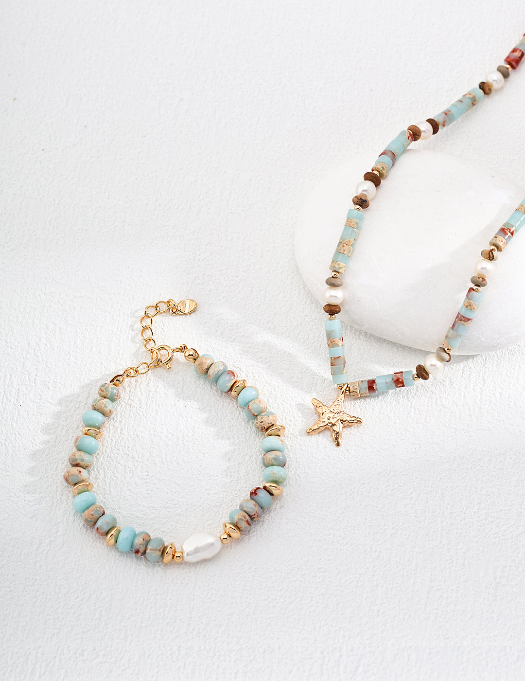 Ocean Breeze Beaded Bracelet - Petite Secret Jewellery