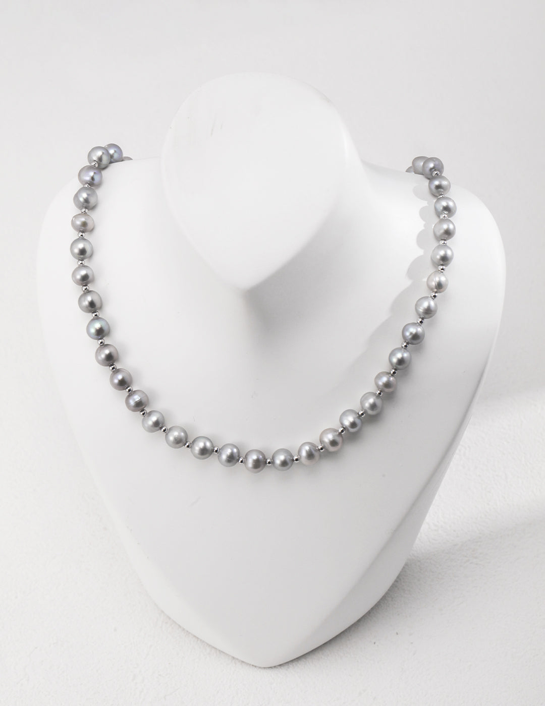 Silver Glow Pearl Necklace - Petite Secret Jewellery