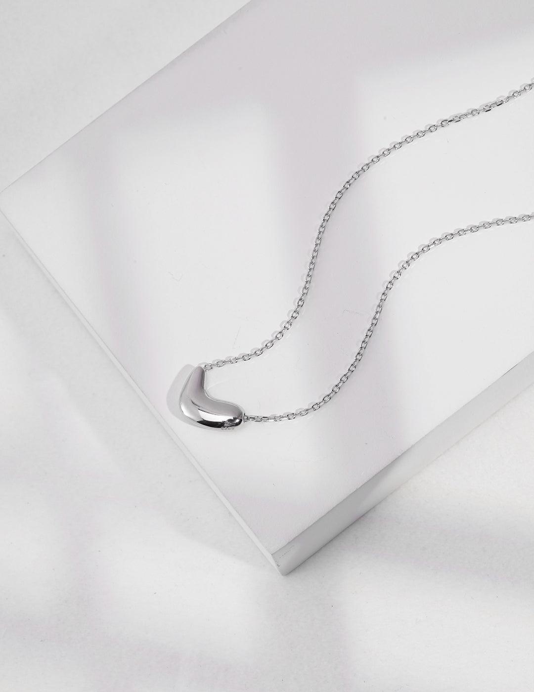 Smile" Bean Pendant Necklace - Petite Secret Jewellery