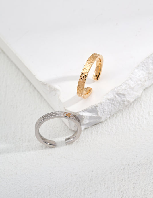 Terra Texture Adjustable Rings