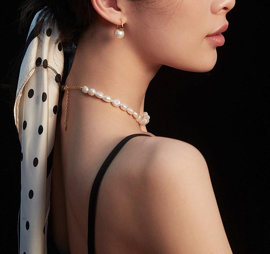 Timeless Baroque Pearl Necklace - Petite Secret Jewellery