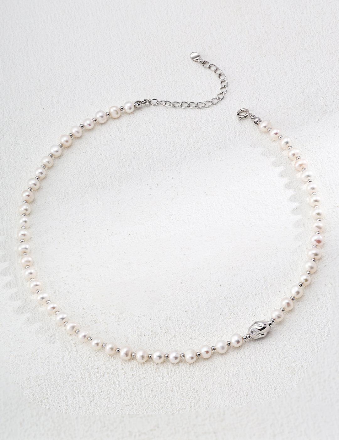Vintage-Inspired Pearl Necklace (Gold/Silver) - Petite Secret Jewellery